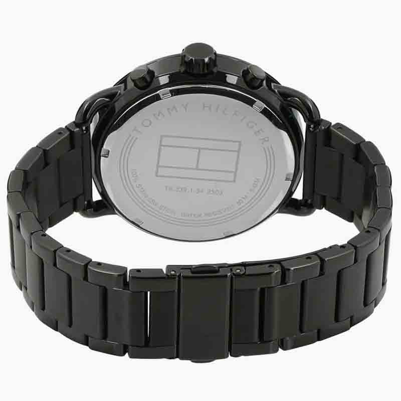  Shop Authentic Tommy Hilfiger Briggs Black Dial Black Steel Strap Watch for Men  - 1791423 - Luxxuri