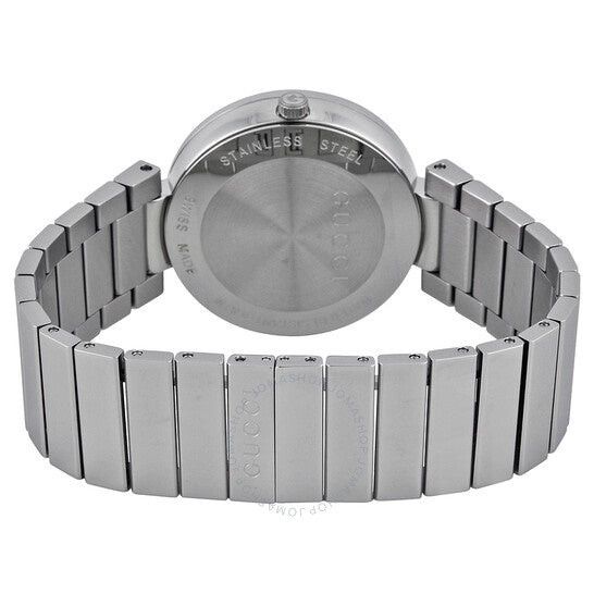  Shop Authentic Gucci G Interlocking Black Dial Silver Steel Strap Watch For Women - YA133307 - Luxxuri