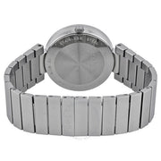 Shop Authentic Gucci G Interlocking Black Dial Silver Steel Strap Watch For Women - YA133307 - Luxxuri