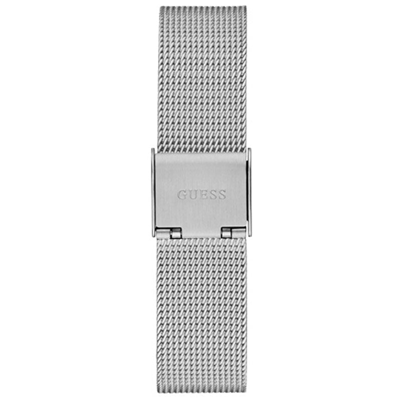  Shop Authentic Guess Fame Diamonds Silver Dial Silver Mesh Bracelet Watch for Women - GW0508L1 - Luxxuri