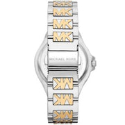  Shop Authentic Michael Kors Lennox Three Hand Silver Dial Two Tone Steel Strap Watch For Women - MK7338 - Luxxuri
