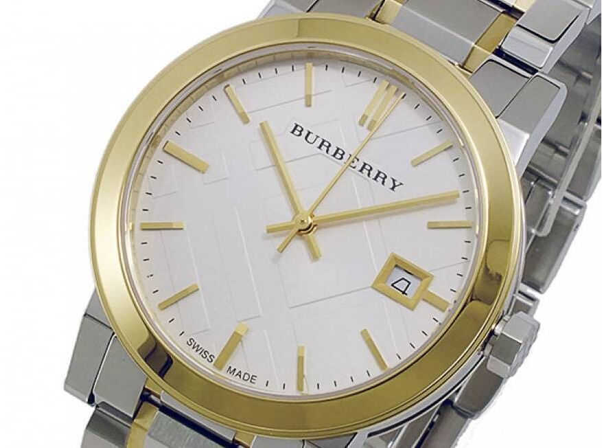  Shop Authentic Burberry The City White Dial Two Tone Steel Strap Watch for Women - BU9115 - Luxxuri