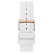  Shop Authentic Guess Moonlight Diamonds White Dial White Rubber Strap Watch for Women - GW0257L2 - Luxxuri
