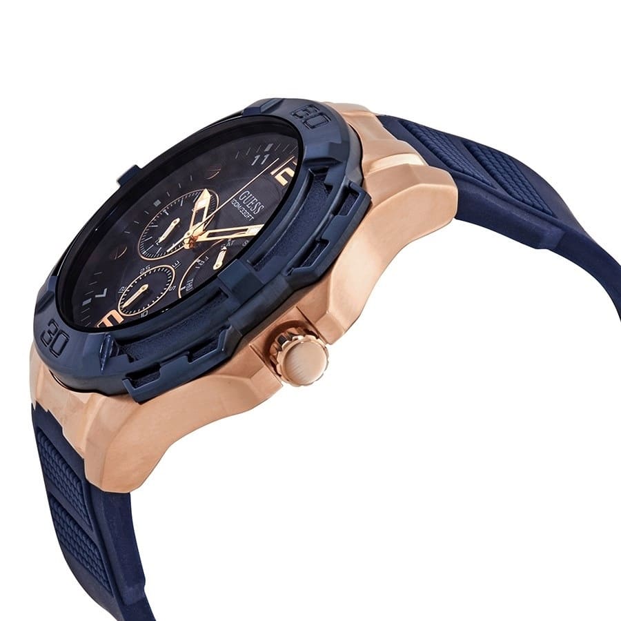  Shop Authentic Guess Genesis Quartz Blue Dial Blue Silicone Strap Watch For Men - W1254G3 - Luxxuri