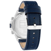  Shop Authentic Tommy Hilfiger Lars Chronograph Blue Dial Blue Leather Strap Watch For Men - 1792063 - Luxxuri