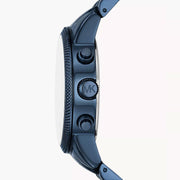  Shop Authentic Michael Kors Hutton Chronograph Blue Dial Blue Steel Strap Watch For Men - MK9088 - Luxxuri