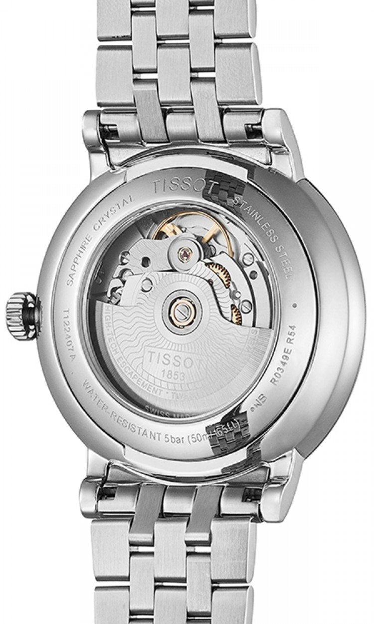 Shop Authentic Tissot T Classic Carson Premium Powermatic 80 Silver Dial Silver Steel Strap Watch For Men - T122.407.11.033.00 - Luxxuri