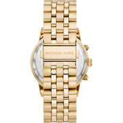  Shop Authentic Michael Kors Hutton Chronograph Gold Dial Gold Steel Strap Watch For Men - MK8953 - Luxxuri