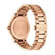  Shop Authentic Gucci G Timeless Quartz Gold Dial Gold Steel Strap Watch For Women - YA126482 - Luxxuri