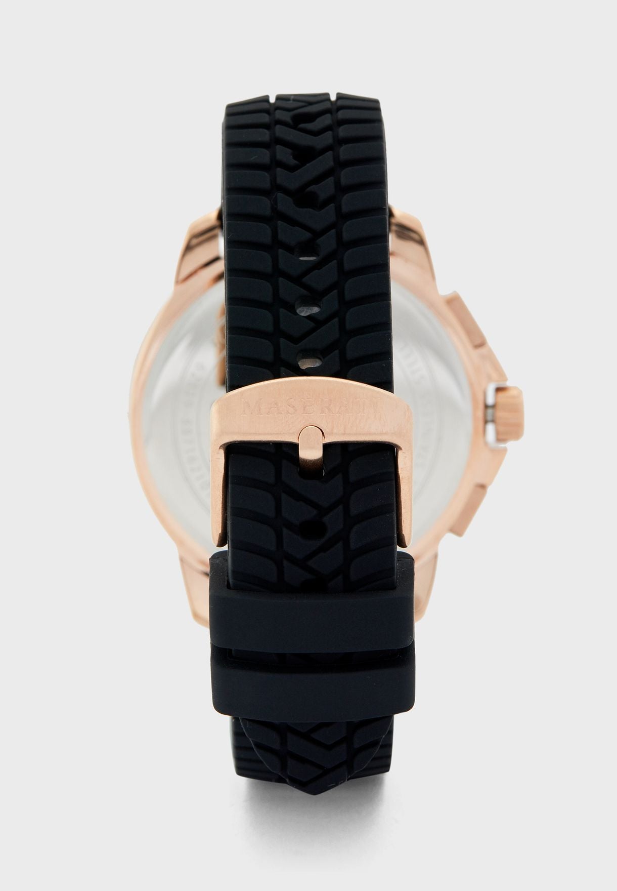  Shop Authentic Maserati Successo 44mm Black Rose Gold Dial Black Rubber Strap Watch For Men - R8871621012 - Luxxuri