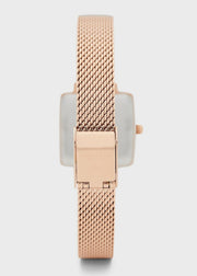 Coach Cass White Dial Rose Gold Mesh Bracelet Watch for Women - 14503698