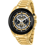  Shop Authentic Maserati Traguardo Skeleton Black Dial Gold Steel Strap Watch For Men - R8873612058 - Luxxuri