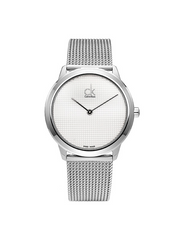  Shop Authentic Calvin Klein Minimal White Dial Silver Mesh Bracelet Watch for Women - K3M2212Y - Luxxuri