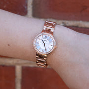  Shop Authentic Fossil Virginia White Dial Rose Gold Steel Strap Watch for Women - ES3284 - Luxxuri