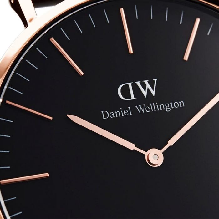  Shop Authentic Daniel Wellington Classic Cornwall Black Dial Black NATO Strap Watch For Women - DW00100150 - Luxxuri