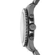  Shop Authentic Michael Kors Everest Chronograph Black Dial Grey Steel Strap Watch For Women - MK6974 - Luxxuri