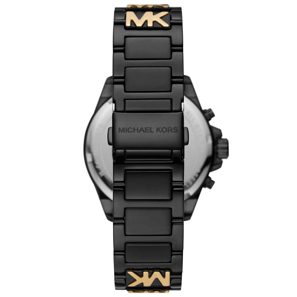  Shop Authentic Michael Kors Wren Chronograph Black Dial Two Tone Steel Strap Watch for Women - MK6978 - Luxxuri