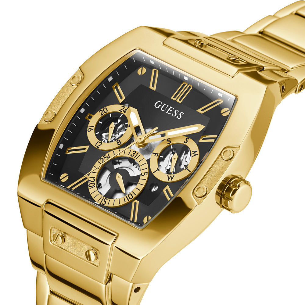  Shop Authentic Guess Phoenix Multi Function Black Dial Gold Steel Strap Watch for Men - GW0456G1 - Luxxuri