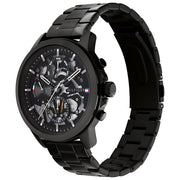  Shop Authentic Tommy Hilfiger Henry Chronograph Black Dial Black Steel Strap Watch For Men - 1710478 - Luxxuri