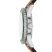  Shop Authentic Fossil Dillinger Luggage Chronograph Green Dial Brown Leather Strap Watch for Men - FS5734 - Luxxuri