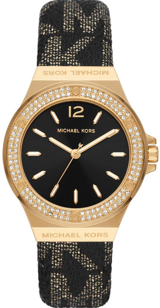  Shop Authentic Michael Kors Lennox Three Hand Black Dial Black Leather Strap Watch For Women - MK7307 - Luxxuri