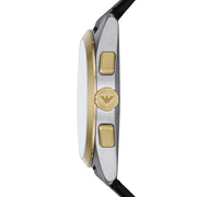  Shop Authentic Emporio Armani Claudio Chronograph Silver Dial Black Leather Strap Watch For Men - AR11498 - Luxxuri