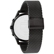  Shop Authentic Tommy Hilfiger Weston Chronograph Black Dial Black Mesh Bracelet Watch For Men - 1710505 - Luxxuri