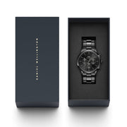  Shop Authentic Daniel Wellington Iconic Chronograph Black Dial Black Steel Strap Watch For Men - DW00100642 - Luxxuri
