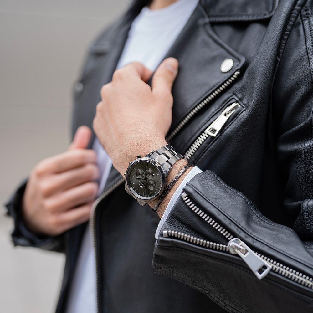  Shop Authentic Daniel Wellington Iconic Chronograph Black Dial Black Steel Strap Watch For Men - DW00100642 - Luxxuri