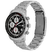  Shop Authentic Fossil Sport Tourer Chronograph Black Dial Silver Steel Strap Watch for Men - FS6045 - Luxxuri