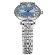  Shop Authentic Emporio Armani Gianni T-Bar Quartz Blue Dial Silver Steel Strap Watch For Women - AR11594 - Luxxuri