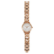 Shop Authentic Michael Kors Runway Three-Hand Silver Dial Rose Gold Steel Strap Watch for Women - MK7473 - Luxxuri