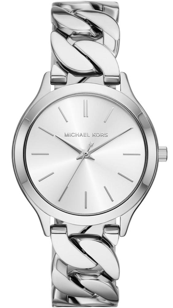  Shop Authentic Michael Kors Runway Three-Hand Silver Dial Silver Steel Strap Watch for Women - MK7474 - Luxxuri