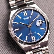  Shop Authentic Citizen Tsuyosa Automatic Blue Dial Silver Steel Strap Watch For Men - NJ0150-81L - Luxxuri
