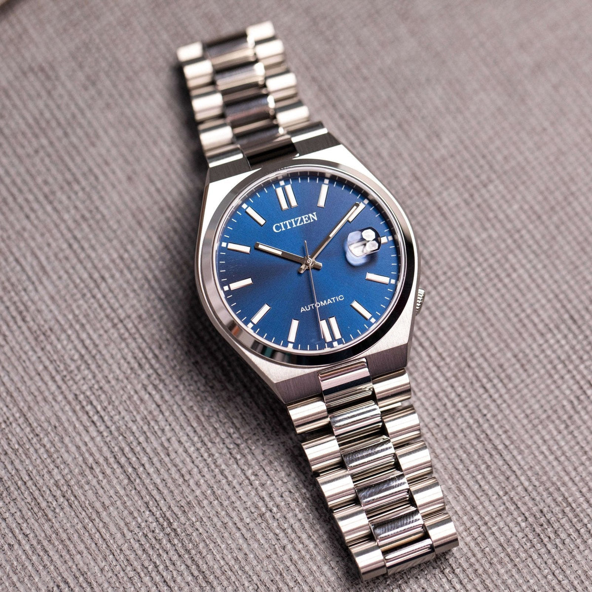  Shop Authentic Citizen Tsuyosa Automatic Blue Dial Silver Steel Strap Watch For Men - NJ0150-81L - Luxxuri