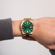  Shop Authentic Citizen Tsuyosa Automatic Green Dial Gold Steel Strap Watch For Men - NJ0152-51X - Luxxuri