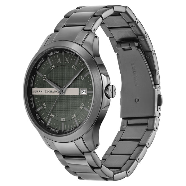  Shop Authentic Armani Exchange Hampton Chronograph Grey Dial Grey Steel Strap Watch For Men - AX2194 - Luxxuri