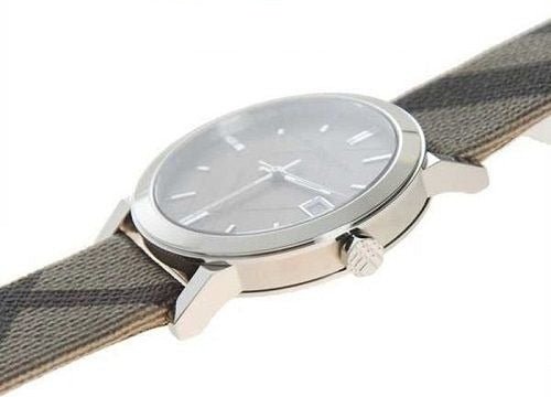  Shop Authentic Burberry The City Nova Beige Dial Grey Leather Strap Watch for Women - BU9023 - Luxxuri