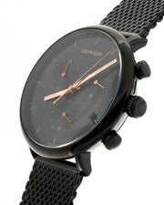  Shop Authentic Calvin Klein High Noon Black Dial Black Mesh Bracelet Watch for Women - K8M27421 - Luxxuri