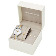  Shop Authentic Michael Kors Pyper Quartz Silver Dial Two Tone Steel Strap Watch For Women - MK1041 - Luxxuri