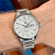  Shop Authentic Tag Heuer Carrera White Dial Watch for Men - WAR201B.BA0723 - Luxxuri