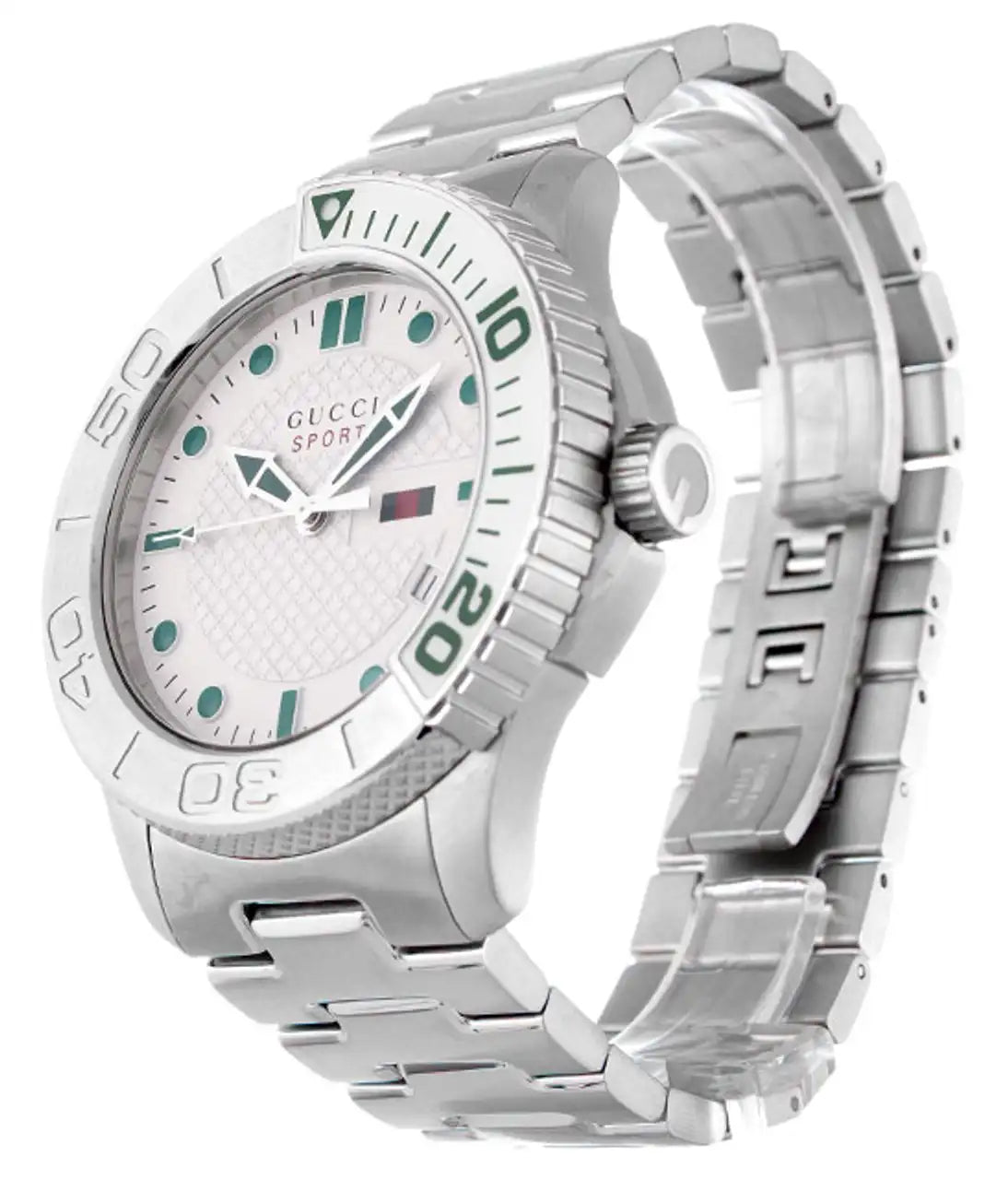  Shop Authentic Gucci G Timeless Silver Dial Silver Steel Strap Watch For Men - YA126232 - Luxxuri