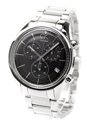  Shop Authentic Calvin Klein Masculine Chronograph Black Dial Silver Steel Strap Watch for Men - K2H27104 - Luxxuri