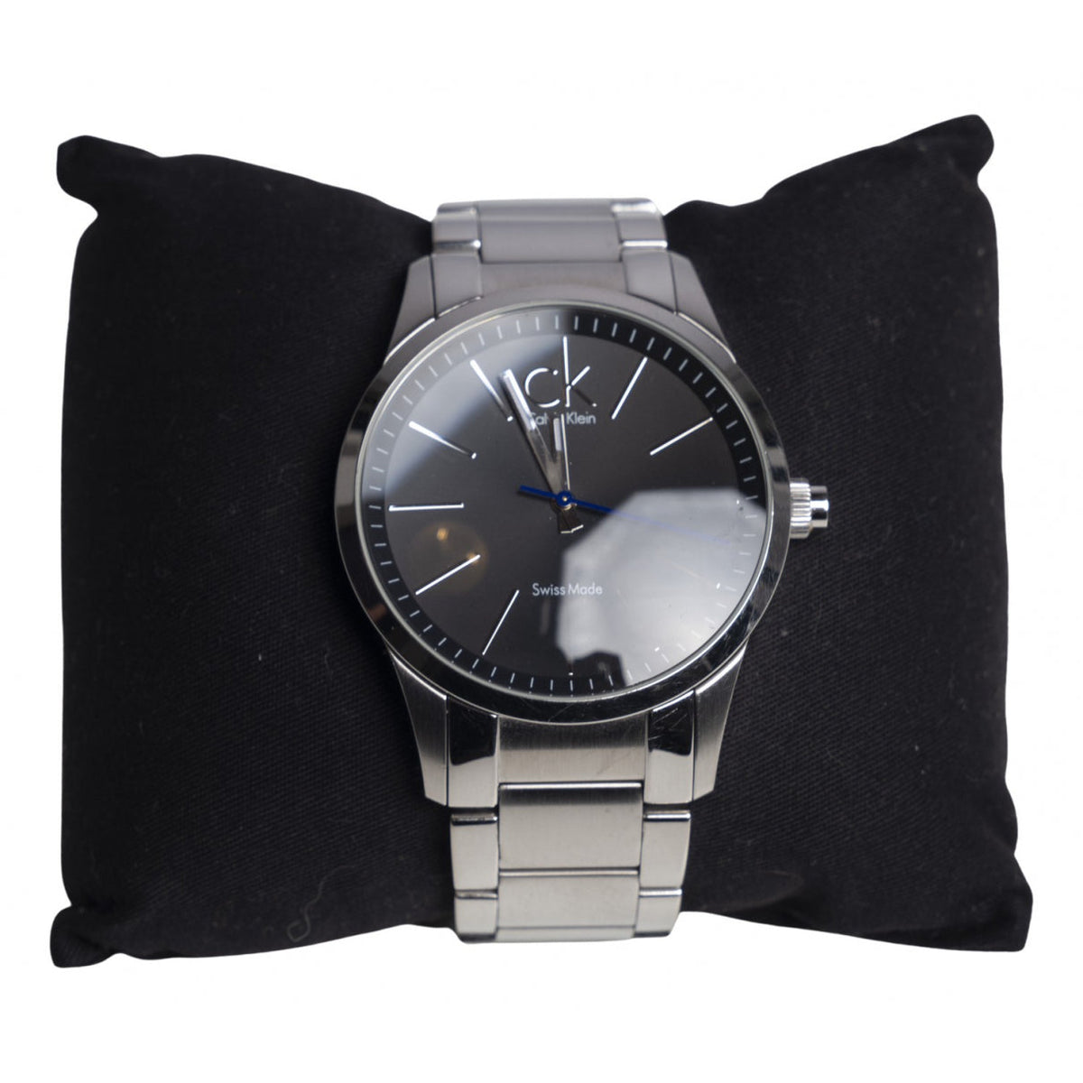  Shop Authentic Calvin Klein Bold Grey Dial Silver Steel Strap Watch for Men - K2241107 - Luxxuri