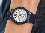  Shop Authentic Guess Overdrive White Dial Blue Rubber Strap Watch for Women - W0149L5 - Luxxuri