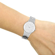 Shop Authentic Calvin Klein Simplicity White Dial Silver Steel Strap Watch for Women - K4323185 - Luxxuri