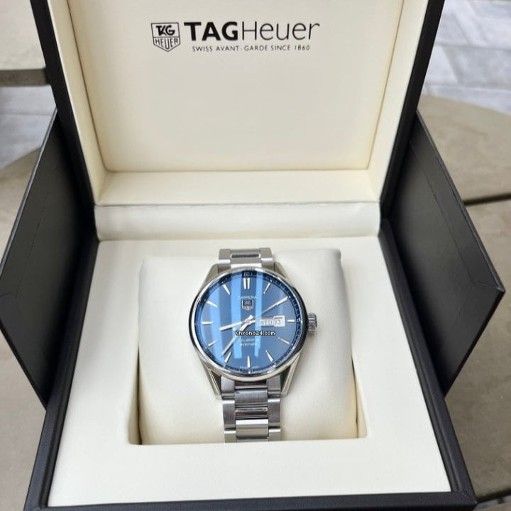  Shop Authentic Tag Heuer Carrera Blue Dial Watch for Men - WAR201E.BA0723 - Luxxuri