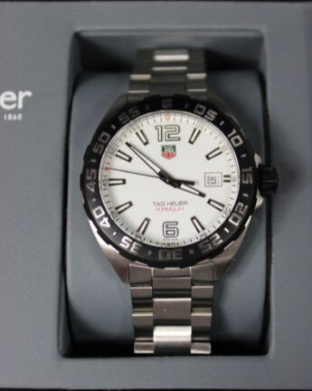  Shop Authentic Tag Heuer Formula 1 White Dial Watch for Men - WAZ1111.BA0875 - Luxxuri