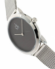  Shop Authentic Calvin Klein Minimal Grey Dial Silver Mesh Bracelet Watch for Women - K3M2212X - Luxxuri