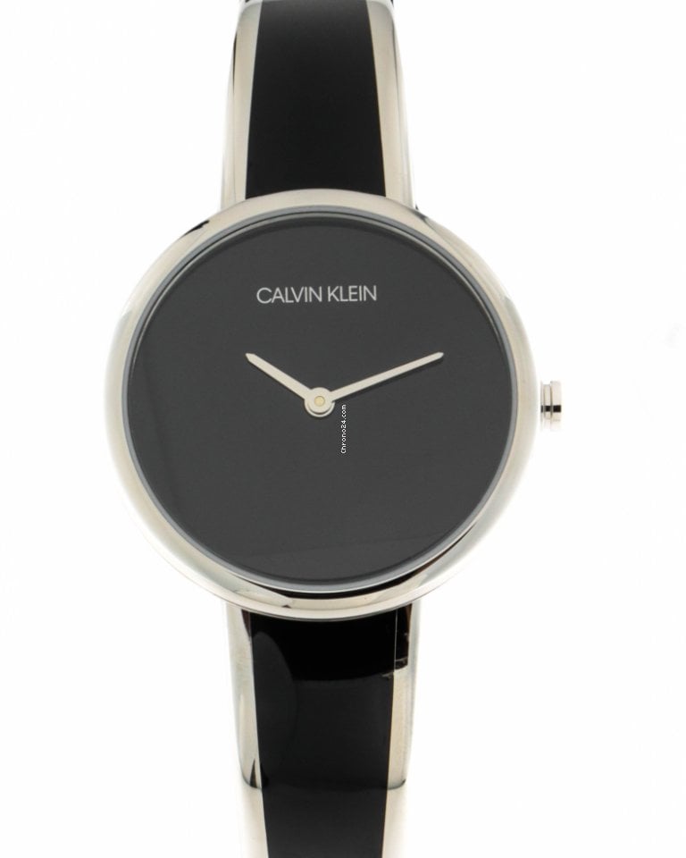  Shop Authentic Calvin Klein Seduce Black Dial Two Tone Steel Strap Watch for Women - K4E2N111 - Luxxuri